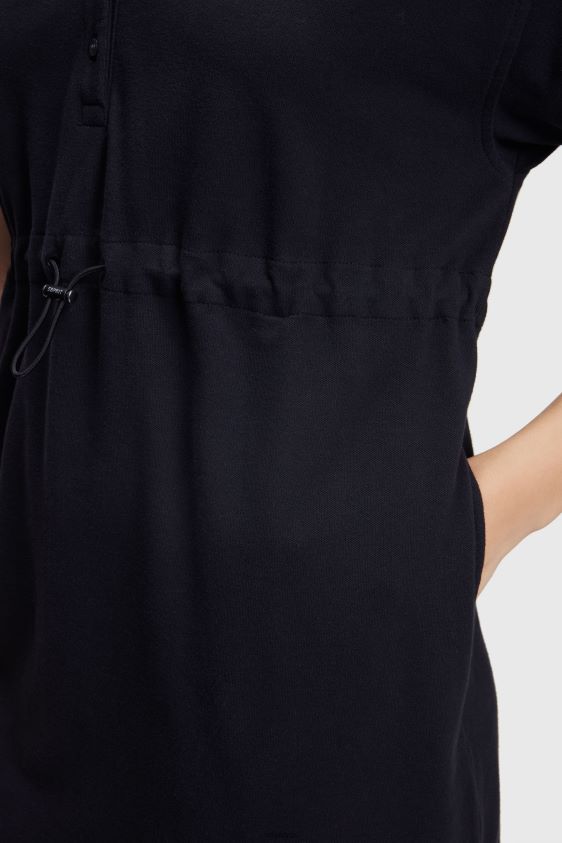 Women Esprit Black Dolphin Tennis Club Pleated Polo Dress Dresses XF4444501 - Image 3