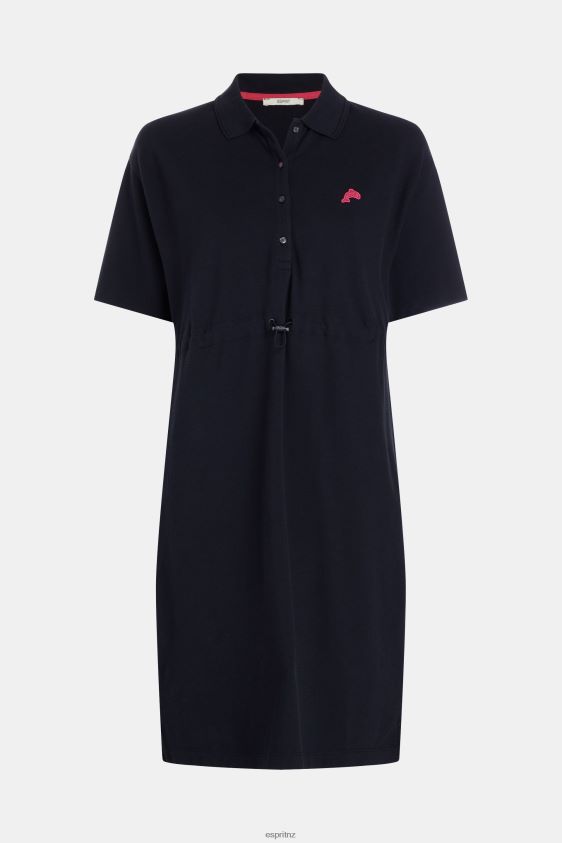 Women Esprit Black Dolphin Tennis Club Pleated Polo Dress Dresses XF4444501 - Image 4