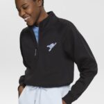 Women Esprit Black Half-zip sweatshirt Sweatshirts & Hoodies XF4444158