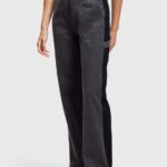 Women Esprit Black Medium Wash 90s high-rise straight leg workwear jeans Denim XF4444365
