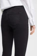 Women Esprit Black Mid-rise slim fit stretch jeans Denim XF4444564 - Image 3