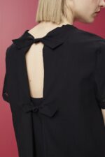Women Esprit Black Open-back blouse, TENCEL Blouses XF4444200 - Image 3