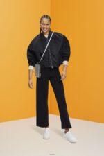 Women Esprit Black Oversized bomber jacket Jackets XF4444213 - Image 2