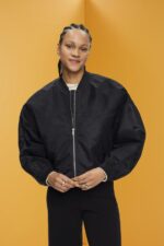 Women Esprit Black Oversized bomber jacket Jackets XF4444213