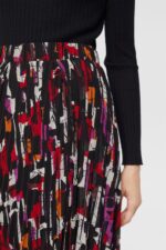 Women Esprit Black Pleated, patterned midi skirt Skirts XF4444427 - Image 3
