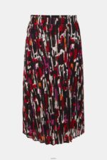 Women Esprit Black Pleated, patterned midi skirt Skirts XF4444427 - Image 5