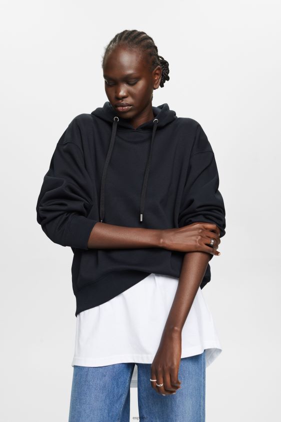 Women Esprit Black Recycled: oversized hoodie Sweatshirts & Hoodies XF444429 - Image 1
