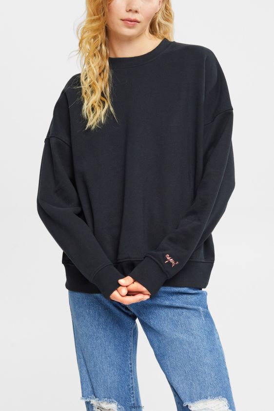 women_esprit_black_relaxed_fit_sweatshirt_sweatshirts_hoodies_xf4444522.jpg Women Esprit Black Relaxed Fit Sweatshirt Sweatshirts & Hoodies XF4444522 - Image 1