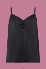Women Esprit Black Satin strappy top Top XF4444354 - Image 5