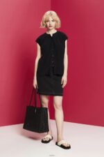 Women Esprit Black Short sleeve blouse Blouses XF4444220 - Image 2