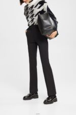 Women Esprit Black Stretchy high-rise bootcut trousers Trousers & Pants XF4444335 - Image 2
