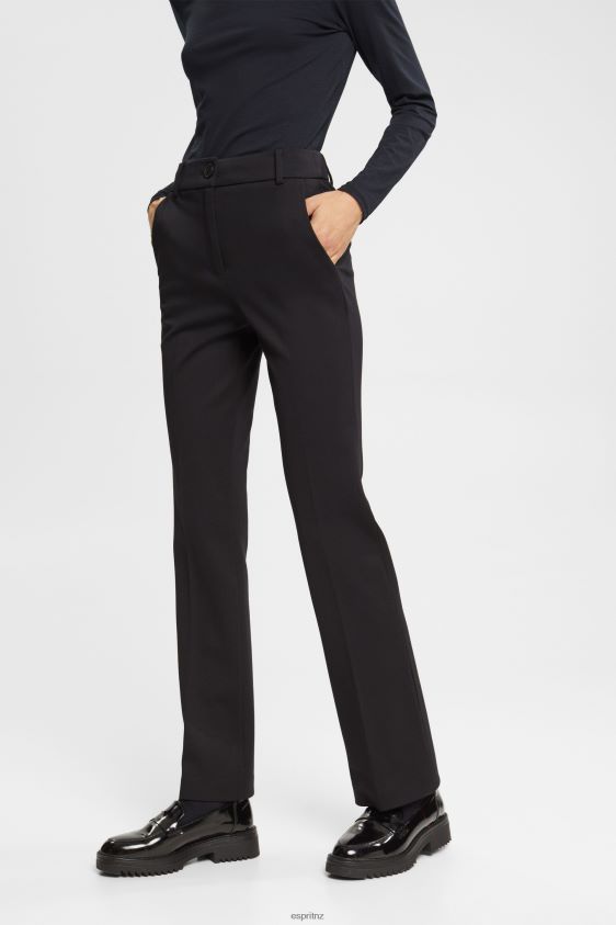 Women Esprit Black Stretchy high-rise bootcut trousers Trousers & Pants XF4444335 - Image 1