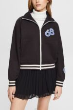 Women Esprit Black Varsity jacket Jackets XF4444415