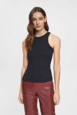Women Esprit Black Vest top Vest XF444431