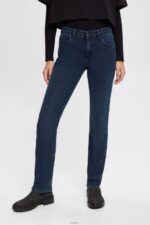 Women Esprit Blue Black Mid-rise stretch jeans Denim XF4444345