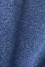 Women Esprit Blue Dark Wash Cropped denim jacket with frayed trim Jackets XF4444311 - Image 4