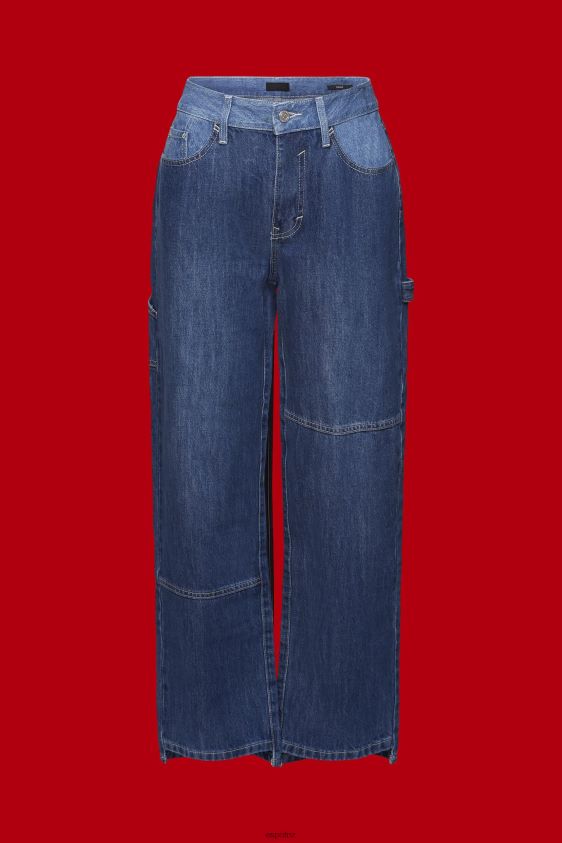 Women Esprit Blue Dark Wash Jeans in a 90s design Denim XF4444300 - Image 5