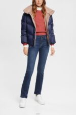 Women Esprit Blue Dark Wash Straight leg jeans Denim XF4444439 - Image 2