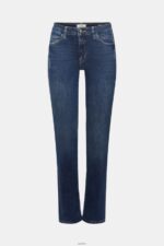 Women Esprit Blue Dark Wash Straight leg jeans Denim XF4444439 - Image 5