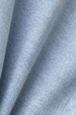 Women Esprit Blue Light Wash Cropped denim jacket with frayed trim Jackets XF4444312 - Image 4