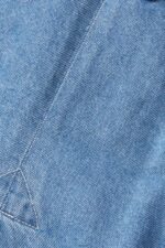Women Esprit Blue Light Wash Denim trench coat Coats XF4444486 - Image 4