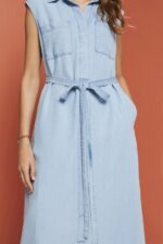 Women Esprit Blue Light Wash Dresses woven Dresses XF4444181 - Image 3