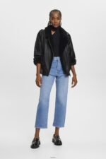 Women Esprit Blue Light Wash High-rise dad jeans Denim XF4444315 - Image 2