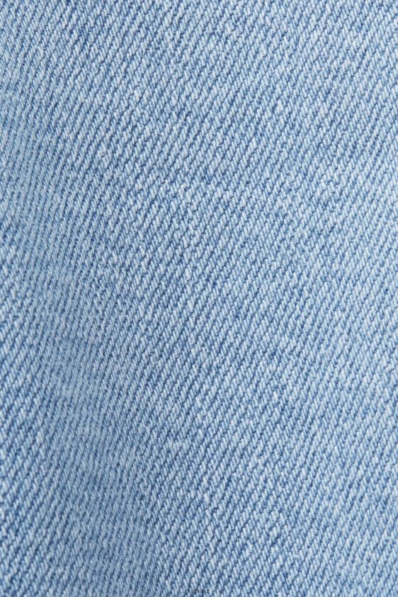 Women Esprit Blue Light Wash Slim fit cropped jeans Denim XF4444115 - Image 4