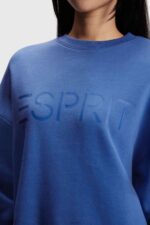 Women Esprit Blue Logo print sweatshirt Sweatshirts & Hoodies XF4444464 - Image 2