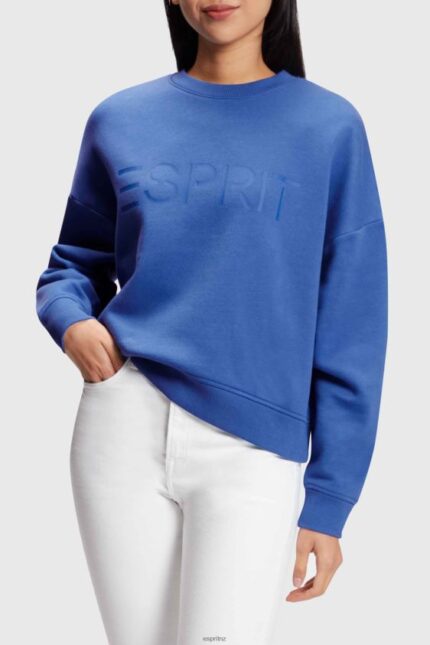 Women Esprit Blue Logo print sweatshirt Sweatshirts & Hoodies XF4444464