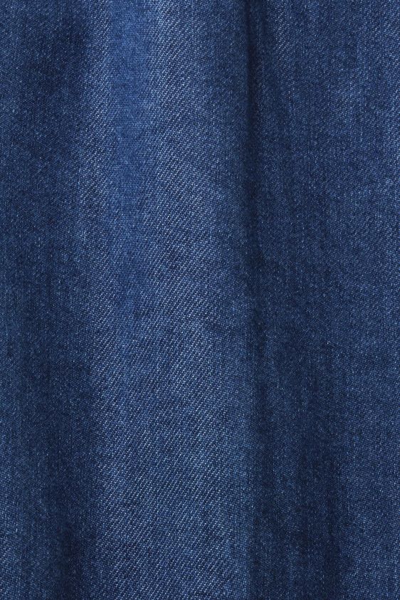 Women Esprit Blue Medium Wash Denim jacket with tie belt Jackets XF4444215 - Image 4