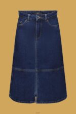 Women Esprit Blue Medium Wash Knee-length denim skirt Skirts XF4444269 - Image 5