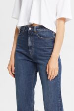 Women Esprit Blue Medium Wash Mid-rise relaxed fit jeans Denim XF4444325 - Image 3