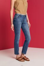 Women Esprit Blue Medium Wash Straight leg jeans Denim XF4444245