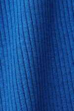 Women Esprit Bright Blue Rib-knit dress, linen blend Dresses XF4444112 - Image 4