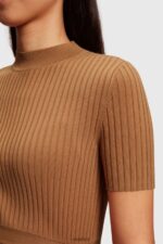 Women Esprit Brown Pleated top Sweaters XF4444375 - Image 2