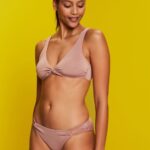 Women Esprit Cinnamon Recycled: sparkly soft bikini top Swim XF444484