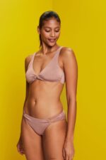 Women Esprit Cinnamon Recycled: sparkly soft bikini top Swim XF444484