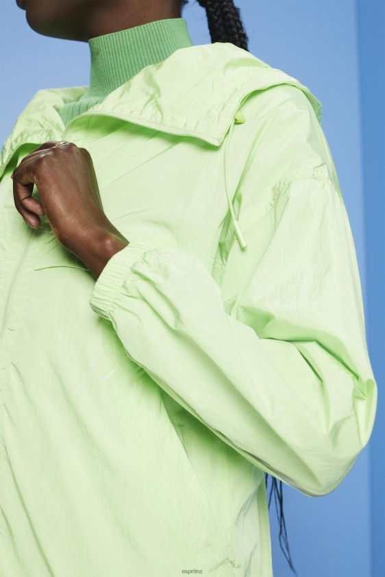 Women Esprit Citrus Green Lightweight jacket with a hood Jackets XF4444276 - Image 3