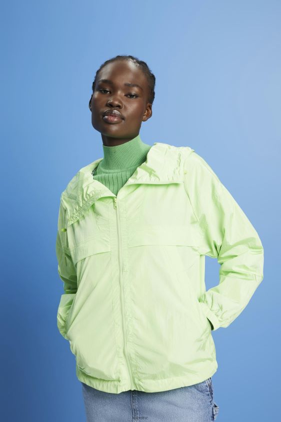 Women Esprit Citrus Green Lightweight jacket with a hood Jackets XF4444276 - Image 1