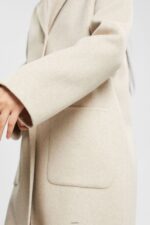 Women Esprit Cream Beige Wool blend coat Coats XF4444561 - Image 3