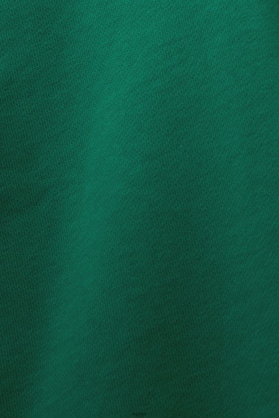 Women Esprit Dark Green Embroidered logo hoodie, organic cotton Sweatshirts & Hoodies XF44448 - Image 4