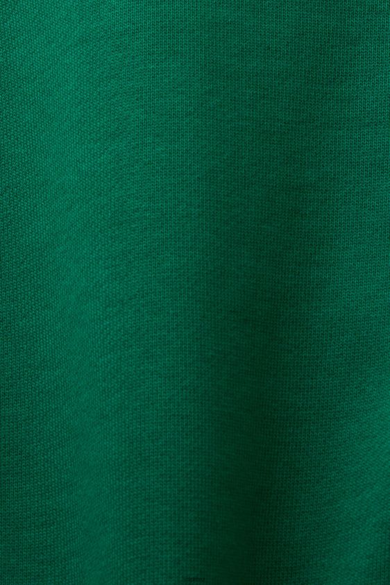 Women Esprit Dark Green Embroidered logo sweatshirt, organic cotton Sweatshirts & Hoodies XF444412 - Image 4