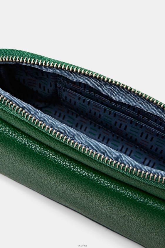 Women Esprit Dark Green Mini Faux Leather Shoulder Bag Accessories XF44443 - Image 2