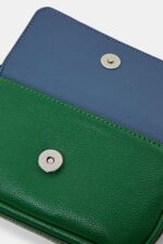 Women Esprit Dark Green Mini Faux Leather Shoulder Bag Accessories XF44443 - Image 3