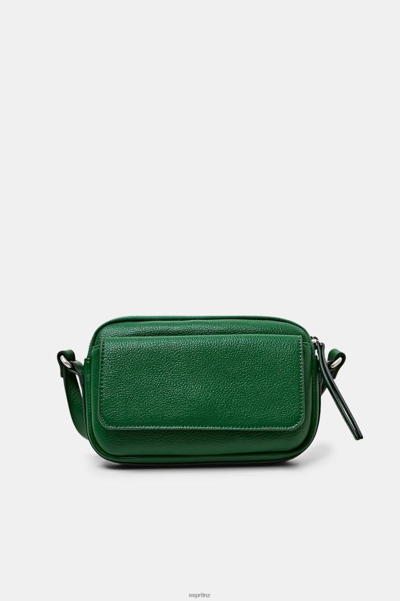 Women Esprit Dark Green Mini Faux Leather Shoulder Bag Accessories XF44443 - Image 1