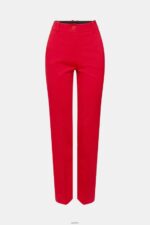 Women Esprit Dark Red Stretchy high-rise bootcut trousers Trousers & Pants XF4444336 - Image 5