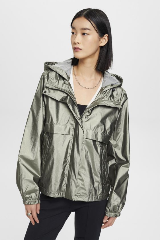 women_esprit_dark_teal_green_metallic_sheen_jacket_with_a_hood_jackets_xf4444267.jpg Women Esprit Dark Teal Green Metallic sheen jacket with a hood Jackets XF4444267 - Image 1