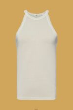 Women Esprit Dusty Green Jersey tank top Tank XF4444261 - Image 5