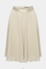 Women Esprit Dusty Green Knee-length chiffon skirt Skirts XF4444279 - Image 5